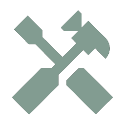 Hammer and screwdriver crossed icon