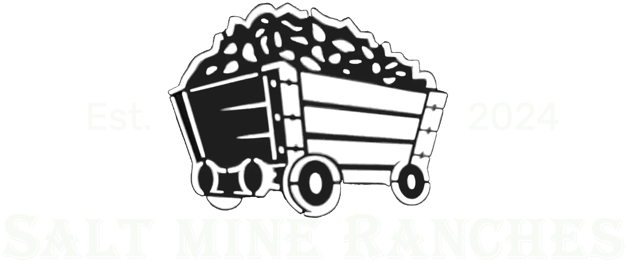 Salt mine logo of a mine cart